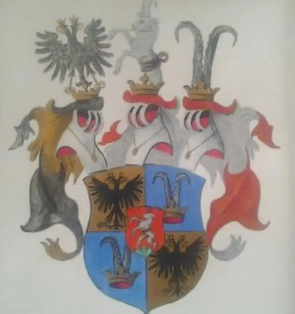 Das Wappen der Familie Wilczek.