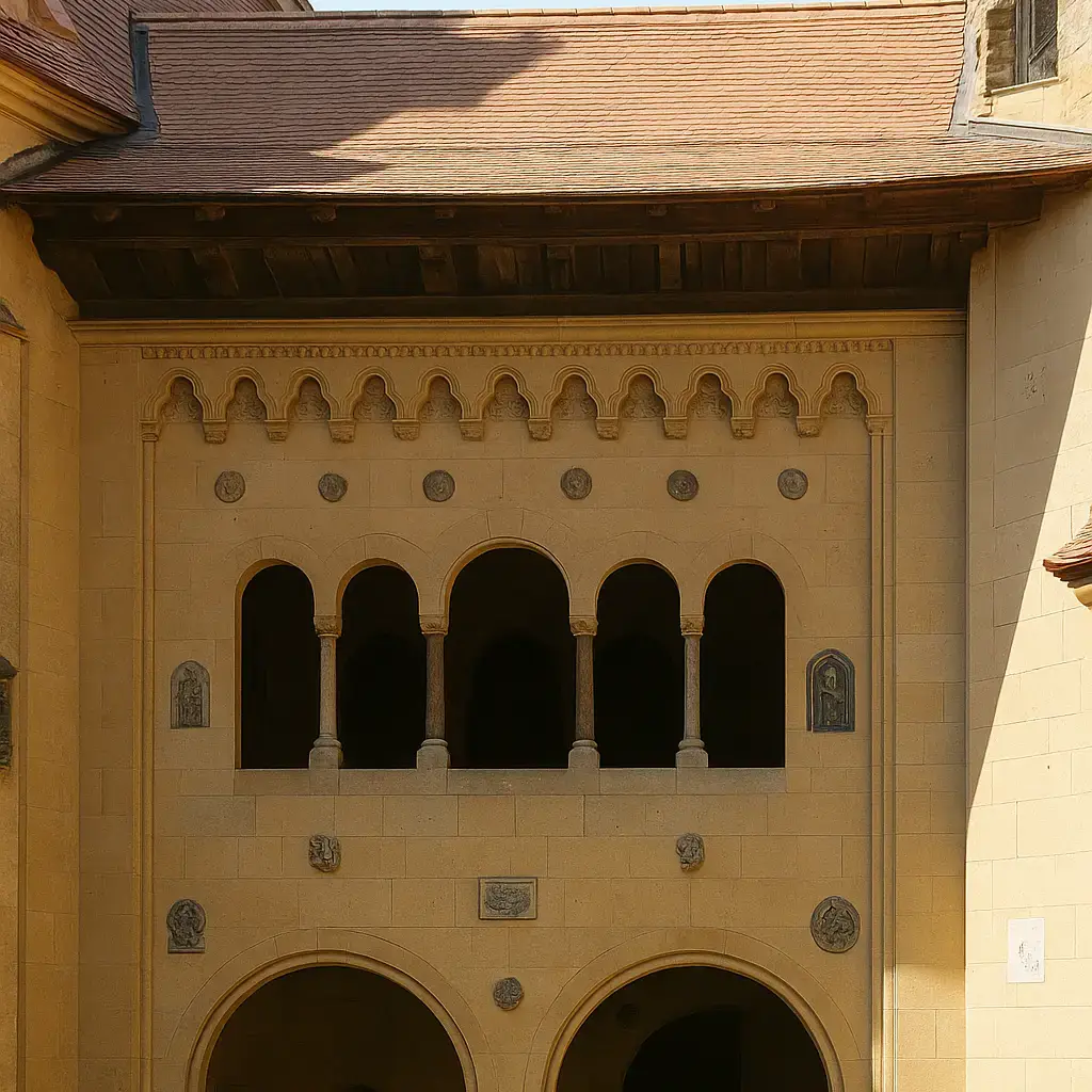 burg-kreuzenstein-ausflugsziel-niederoesterreich-geschichte-arkaden-innenmauer